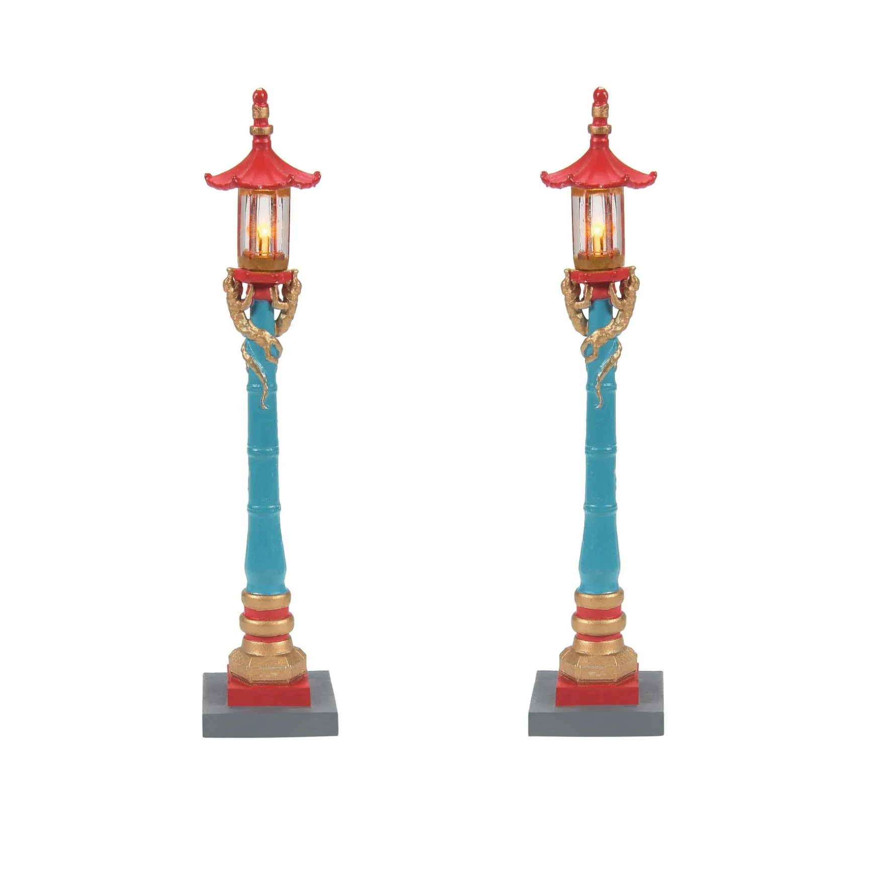Chinatown Post Lamps S/2