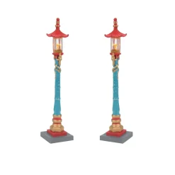 Chinatown Post Lamps S/2