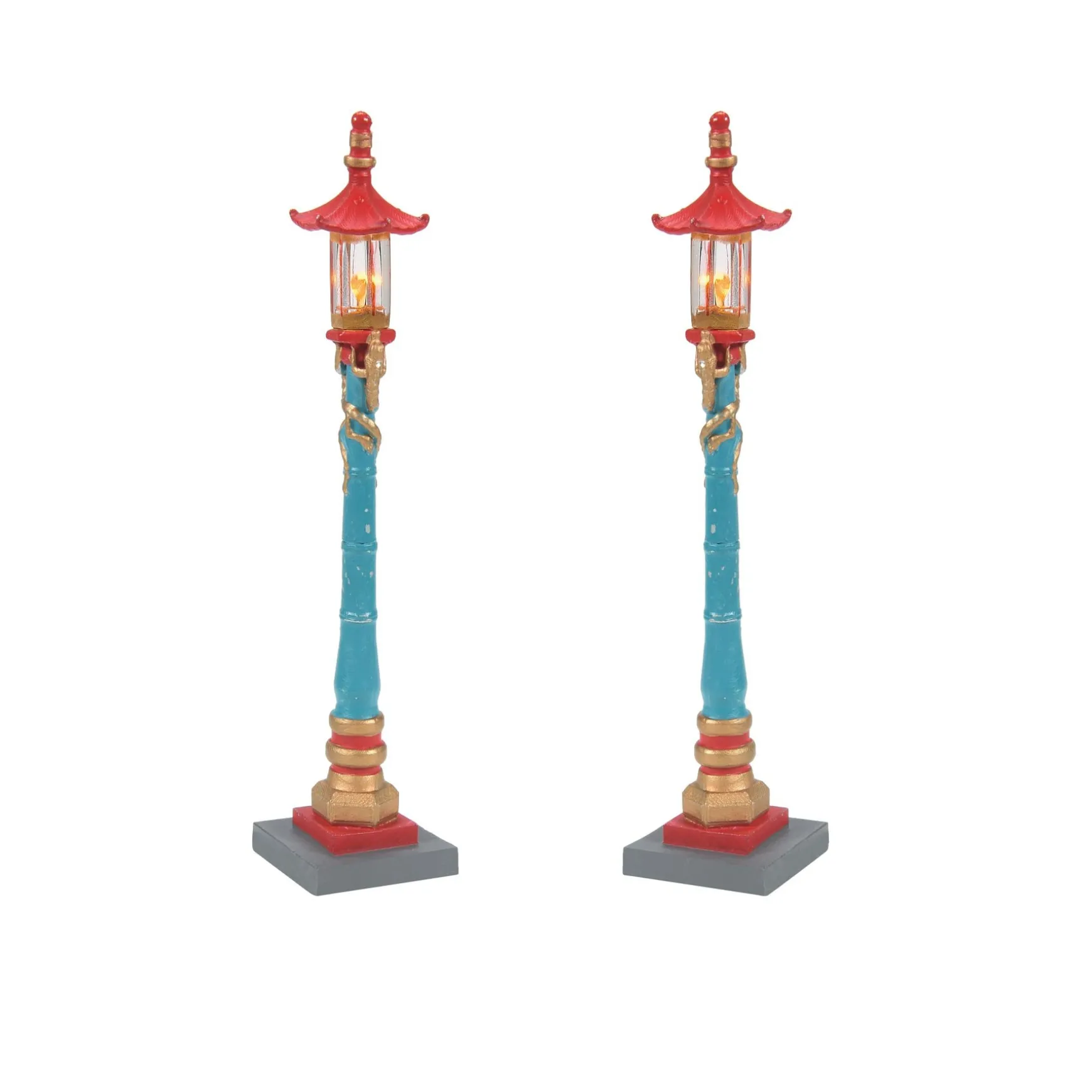 Chinatown Post Lamps S/2