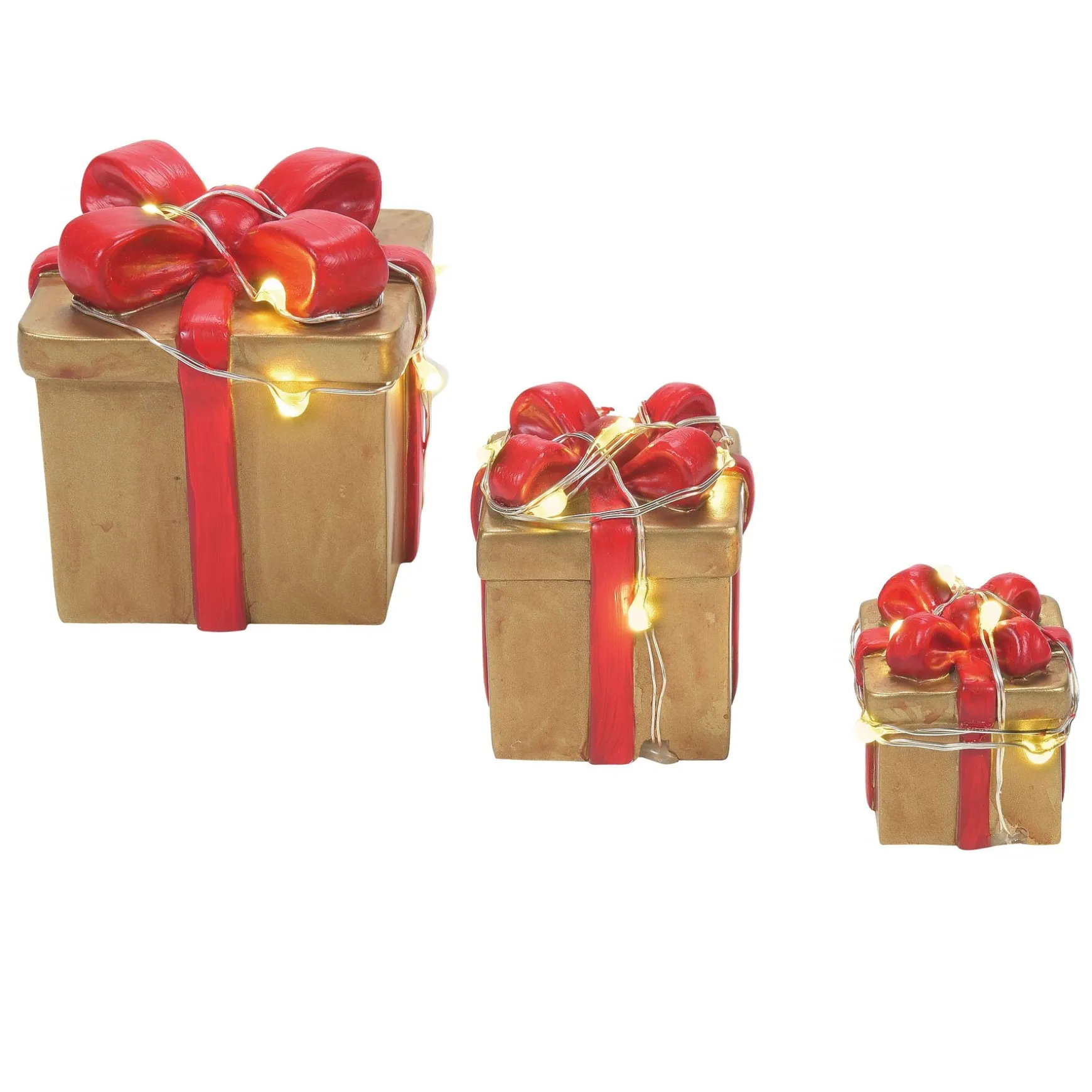 Lit Festive Gift Box St/3