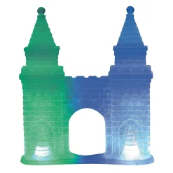 Lit Ice Castle Gate