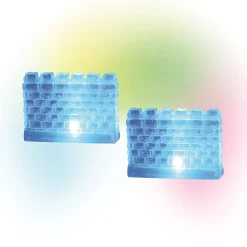 Lit Ice Castle Walls
