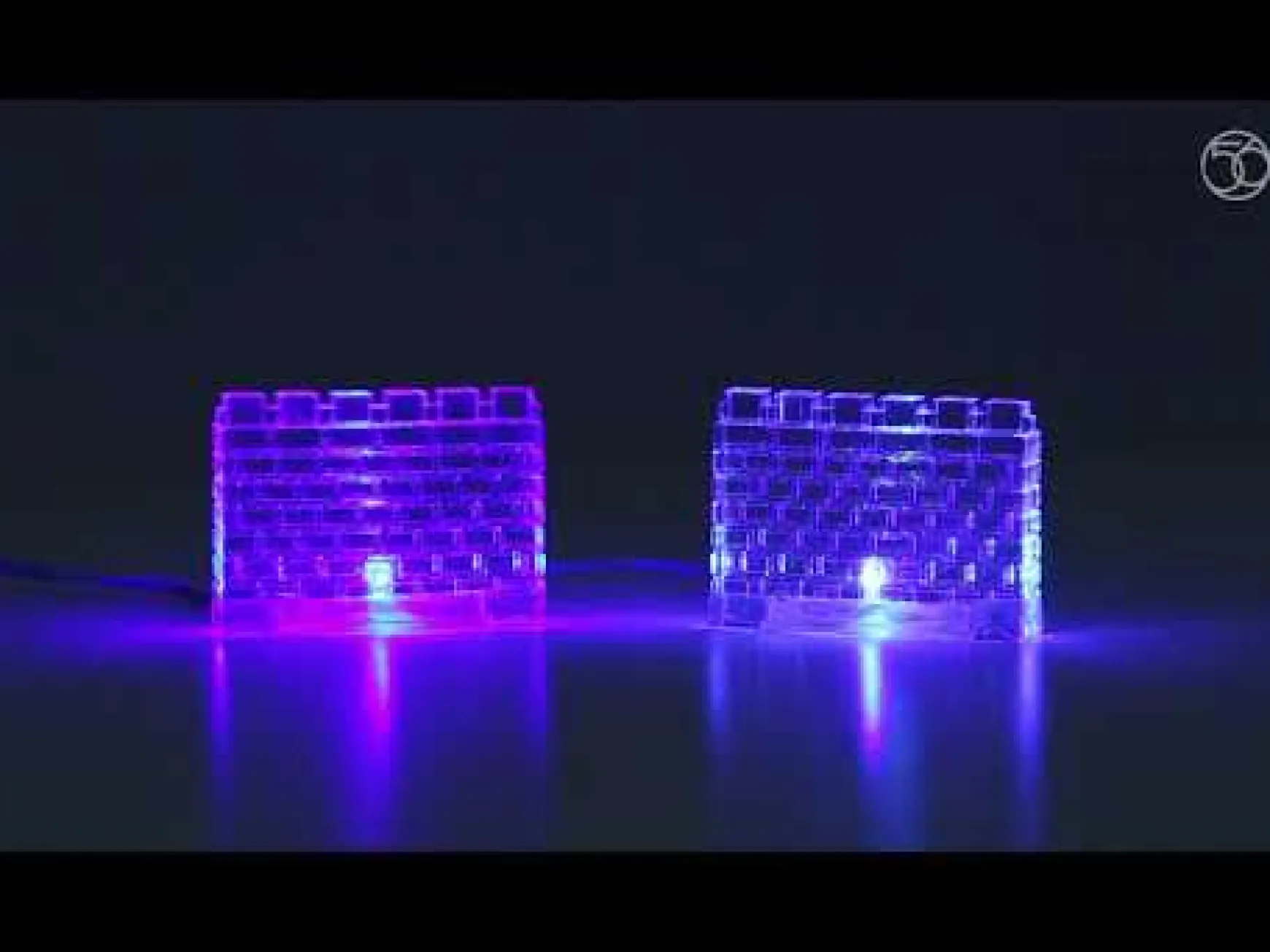 Lit Ice Castle Walls