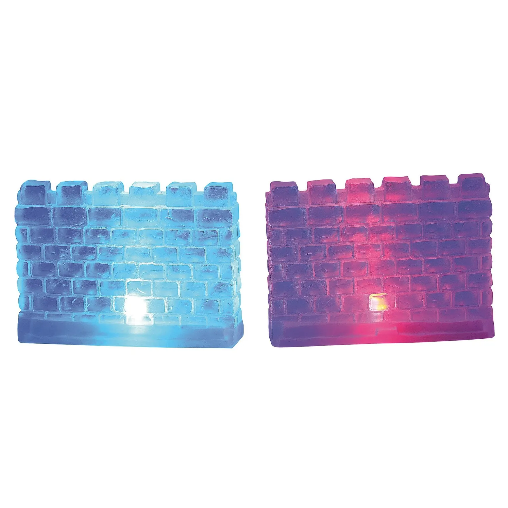 Lit Ice Castle Walls