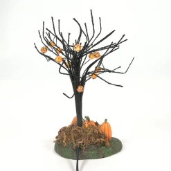 Lit Jack-O-Lantern Tree