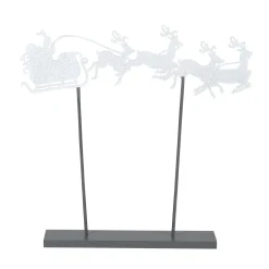 Santa's Sleigh Silhouette