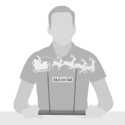 Santa's Sleigh Silhouette